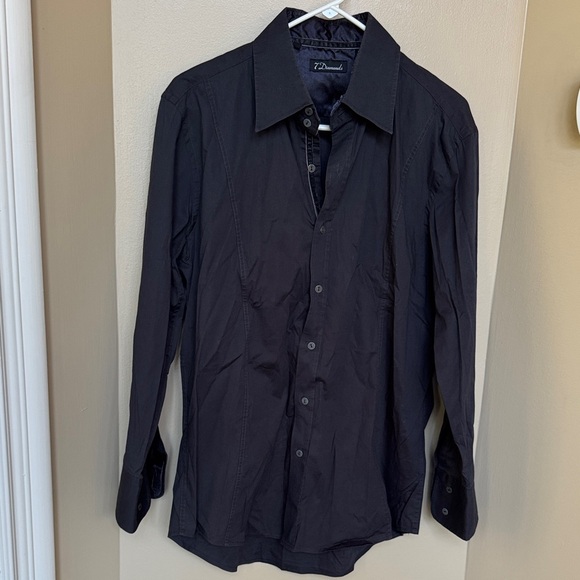 7 Diamonds Other - Men’s 7 Diamonds Black Button-Up Shirt size large good condition